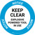Notice: Keep Clear Explosive Powered Tool In Use Circular - Floor Sign