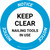 Notice: Keep Clear Nailing Tool In Use Circular - Floor Sign