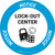 Notice: Lock Out Center Circular - Floor Sign