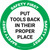 Safety First: Put Tools Back In Their Proper Place Circular - Floor Sign