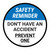 Safety Reminder: Don't Have An Accident Prevent One Circular - Floor Sign