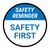 Safety Reminder: Safety First Circular - Floor Sign