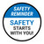 Safety Reminder: Safety Starts With You Circular - Floor Sign