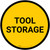 Tool Storage Circular - Floor Sign