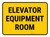 Elevator Equipment Room Rectangular - Floor Sign