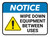 Notice: Wipe Down Equipment Between Uses Rectangular - Floor Sign