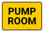 Pump Room Rectangular - Floor Sign
