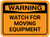 Warning: Watch For Moving Equipment Rectangular - Floor Sign