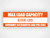 Custom Max Load Capacity Labels (5 pack)