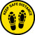 Keep Safe Distance Shoe Prints Yellow Circular - Floor Sign