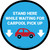 Stand Here While Waiting For Carpool Pickup Circle - Floor Sign