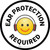 Ear Protection Required with Emoji Circular - Floor Sign