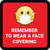 Remember To Use Face Covering with Emoji Red Square - Floor Sign