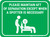 Please Maintain Safe Distance Except When Spotter Necessary Green - Rectangular - Floor Sign