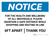 Notice: For Health and Wellbeing Maintain a Safe Distance ANSI Landscape - Wall Sign