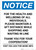 Notice: For Health and Wellbeing Maintain 6FT Distance ANSI Portrait - Wall Sign