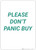 Please Don't Panic Buy - Wall Sign