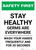 Safety First: Stay Health - Germs are Everywhere Portrait - Wall Sign