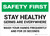 Safety First: Stay Healthy - Germs Are Everywhere Landscape - Wall Sign
