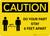 Caution: Do Your Part Stay 6 Feet Apart with Icon Landscape - Wall Sign