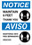 Notice: Maintain 6 Feet - Thank You Bilingual with Icon Portrait - Wall Sign