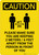 Caution: Make Sure You Are Keeping 6 Feet Apart with Icon Portrait - Wall Sign