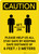 Caution: Please Help Us All Stay Safe By Keeping 2m Distance with Icon Portrait - Wall Sign
