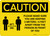 Caution: Please Make Sure You Are Keeping 6 Feet Apart with Icon Landscape - Wall Sign