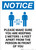 Notice: Make Sure You Are Keeping 6ft Apart with Icon Portrait - Wall Sign