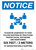 Notice: Please Be Courteous Social Distancing with Icon Portrait - Wall Sign