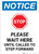 Notice: Stop Wait Here Until Called To Step Forward Portrait - Wall Sign