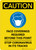 Caution: Face Coverings Required Beyond This Point Stop Coronavirus with Icon Portrait - Wall Sign