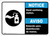 Notice: Hand Sanitizing Station Bilingual with Icon Landscape - Wall Sign