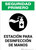 Safety First: Hand Sanitizing Station Spanish with Icon Portrait - Wall Sign