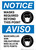 Notice: Masks Required Beyond This Point Bilingual with Icon Portrait - Wall Sign