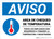 Notice: Temperature Check Station Employees Required Spanish with Icon Landscape - Wall Sign