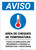 Notice: Temperature Check Station Employees Required Spanish with Icon Portrait - Wall Sign