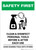 Safety First: Clean Disinfect Personal Tools Avoid Sharing with Icon Portrait - Wall Sign