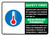 Safety First: Temperature Check Station Employees Required Bilingual with Icon Landscape - Wall Sign