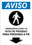 Notice: Coronavirus Testing Site Walk Up Testing Down Spanish with Icon Portrait - Wall Sign