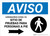 Notice: Coronavirus Testing Site Walk Up Testing Right Spanish with Icon Landscape - Wall Sign