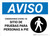Notice: Coronavirus Testing Site Walk Up Testing Spanish with Icon Landscape - Wall Sign