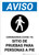 Notice: Coronavirus Testing Site Walk Up Testing Spanish with Icon Portrait - Wall Sign