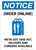 Notice: Order Online We've Got Take Out with Icon Portrait - Wall Sign