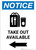Notice: Take Out Available Left with Icon Portrait - Wall Sign