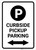 Curbside Pickup Parking Bidirectional Arrow with Icon Portrait - Wall Sign
