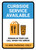 Curbside Service Available 10 Minute Parking with Icon Portrait - Wall Sign