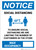 Notice: Social Distancing Max Occupancy with Icon Portrait - Wall Sign