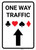 Casino - One Way Traffic with Arrow Up Portrait - Wall Sign