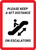 Please Keep a 6ft Distance on Escalators Portrait - Wall Sign